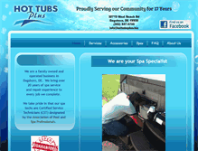Tablet Screenshot of hottubsplus.biz